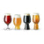 Craft Beer Tasting Glasses - IPA, Stouts, American Wheat, and Barrel Aged glasses filled with beer on a table