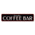 Custom Coffee Bar Sign - on wood wall