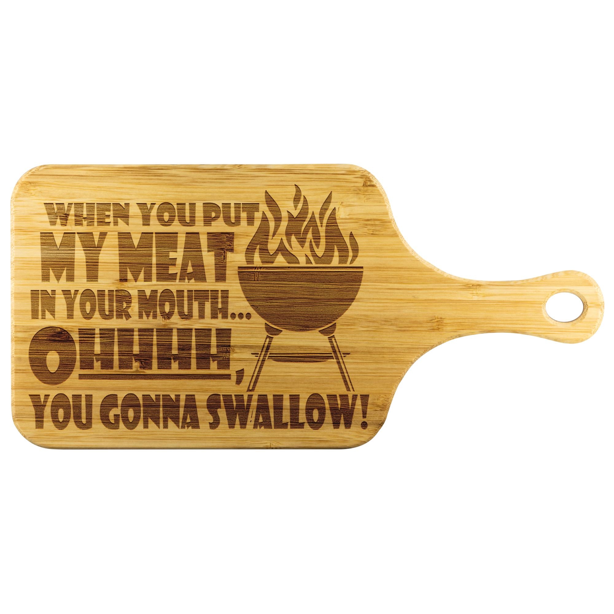 Grill Daddy Design on Cutting Board with white background